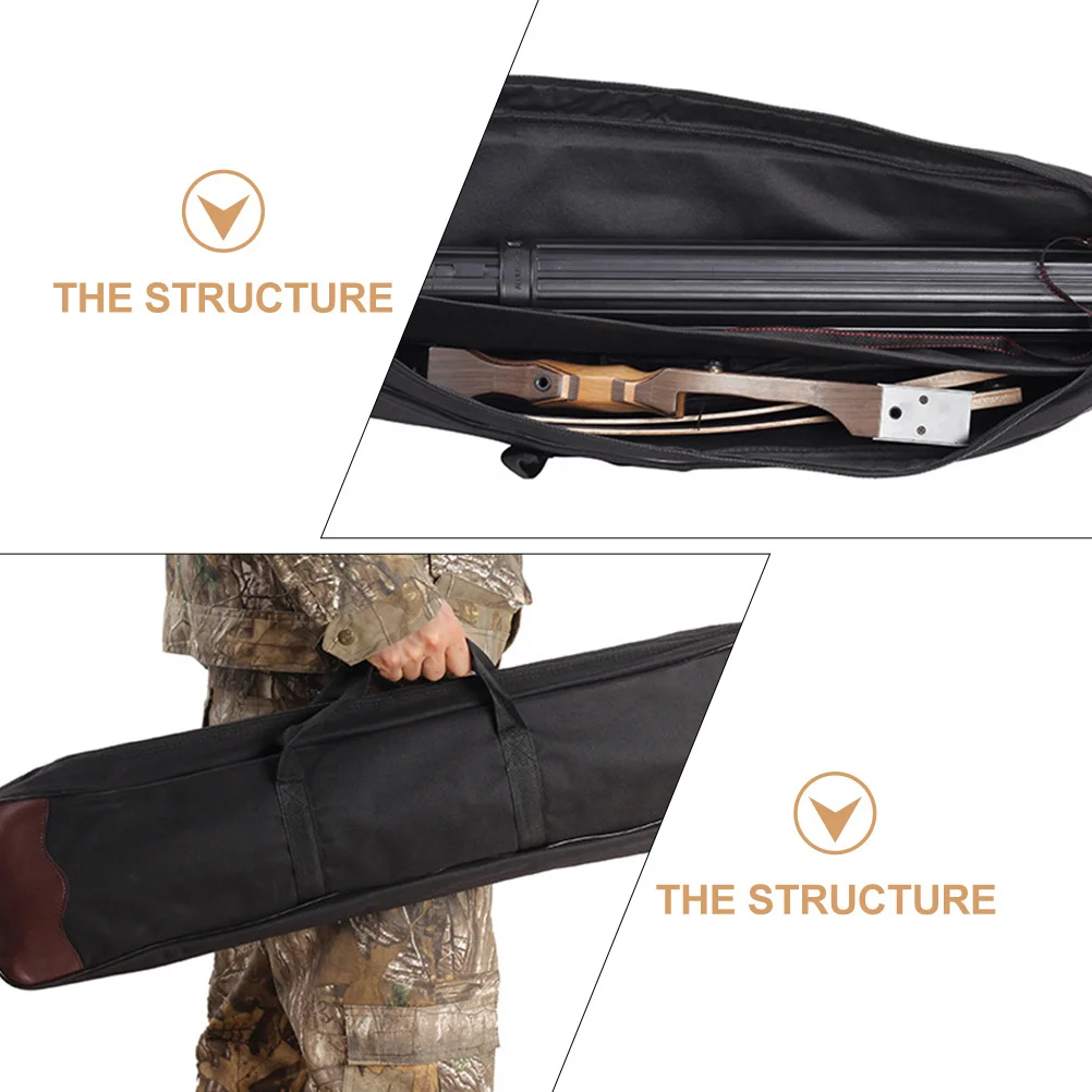 

1pc Large Capacity Recurve Bow Bag Oxford Cloth Arrow Storage Pouch For Outdoor Travel Durable Washable Carrier Practical
