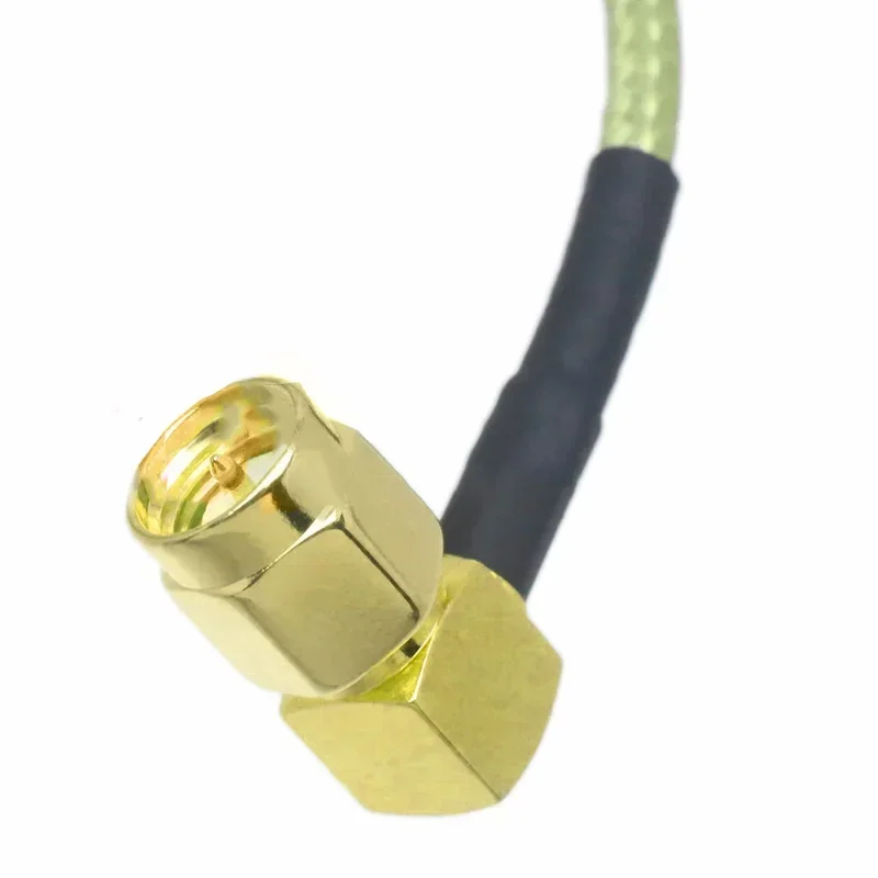 Wire Adapter Cable 6inch BNC to SMA Nut Bulkhead Male to Female Right Angle RG316 Replacement Practical Useful