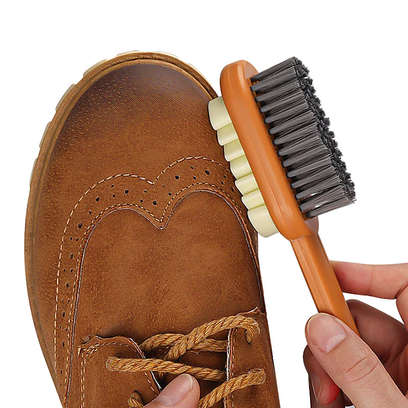 2Sided Suede Cleaning Brush Shoes Brush Long Handle Shoe Cleaner Boot Cleaner Multifunctional Rubber Eraser Stain Dust Shoe Care