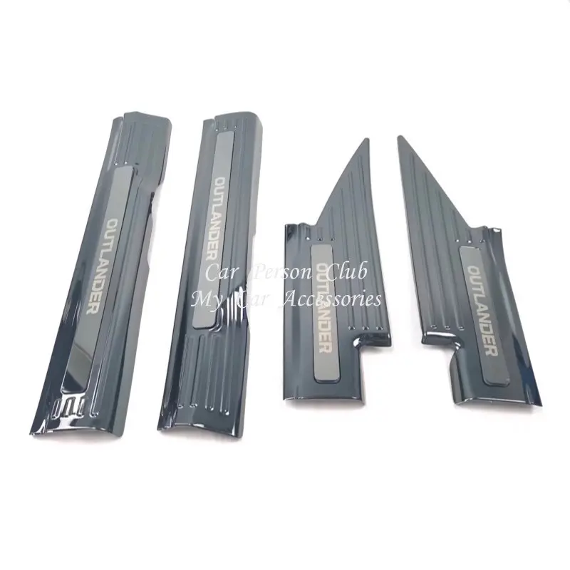 

Stainless Steel Door Sill Scuff Plate Gate Guard Protector Cover Trims Car Pedal Accessories For Mitsubishi Outlander 2022-2025
