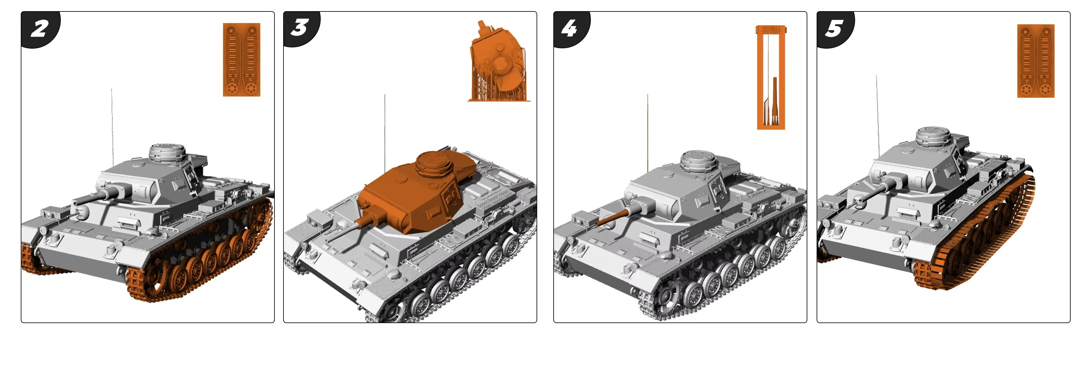 

German Pz.Kpfw.III Ausf.J MRY-SFW SS713 1/72 1/48 1/35 25mm Military Model Kit