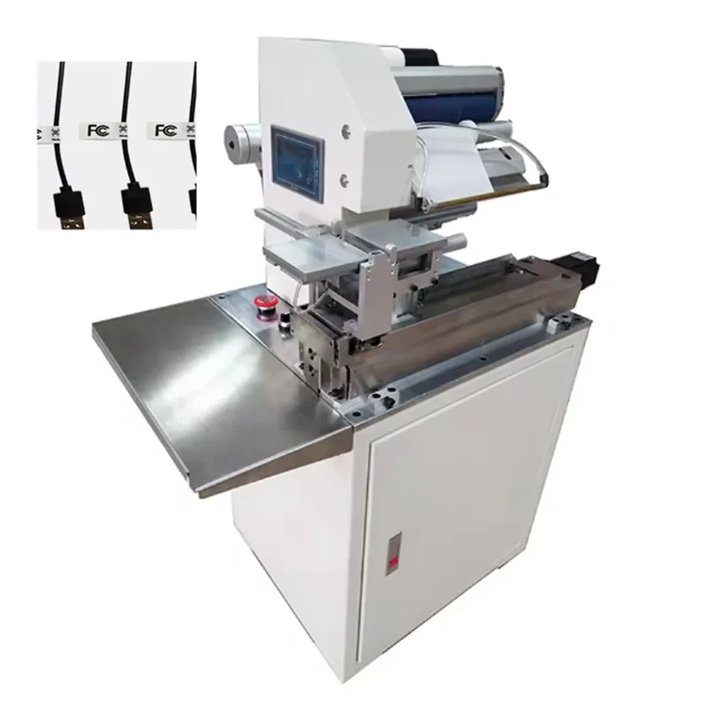 Automatic Flag Sticker Usb Wire Cable Labeler Labeling Machine Folder Toothpick Flag Sticker Folding Machine