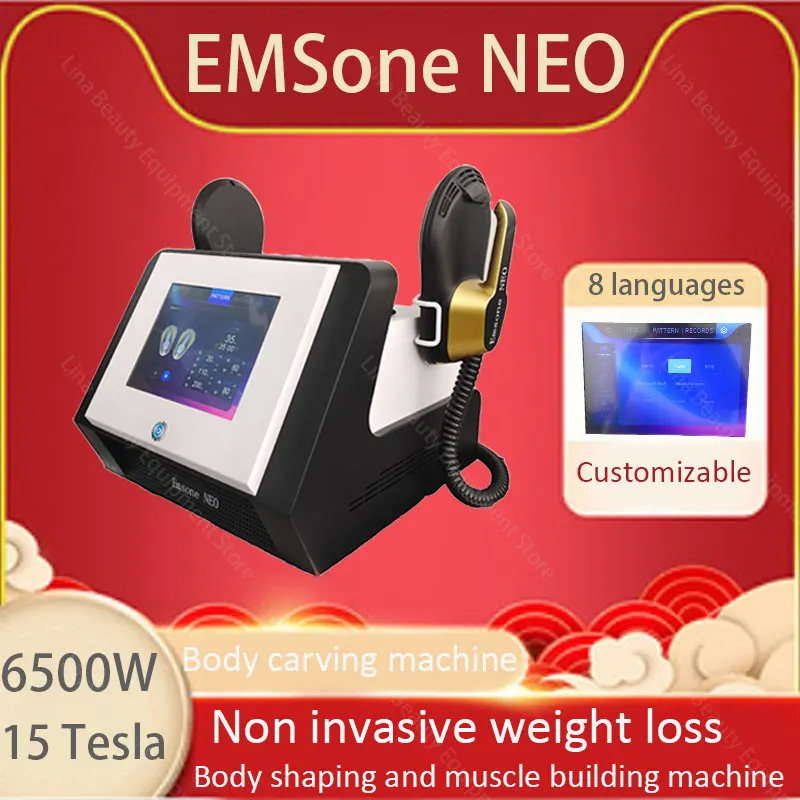 EMS machine fat reduction and slimming 6500W 200Hz RF high-intensity fat burning muscle stimulator EMSone NEO body shaping