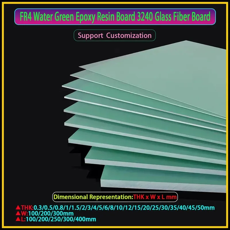 

FR4 Water Green Epoxy Board Glass Fiber 0.2-60mm Thick 3240 Epoxy Resin Sheet For Electronics