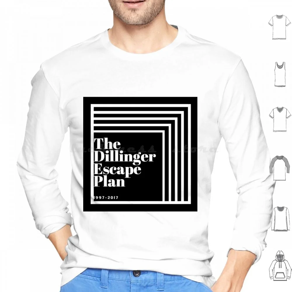 The Dillinger Escape Plan Box Strap Cover Hoodies Long Sleeve The Dillinger Escape Plan Mathcore Metalcore Hardcore