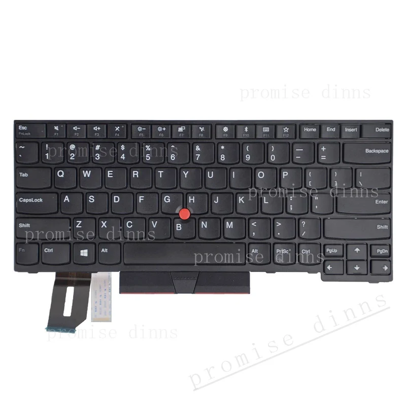 M  for SUNMALL Replacement Keyboard Compatible with for Lenovo IBM ThinkPad T480S L480 L380 E480 X390 X280  Black