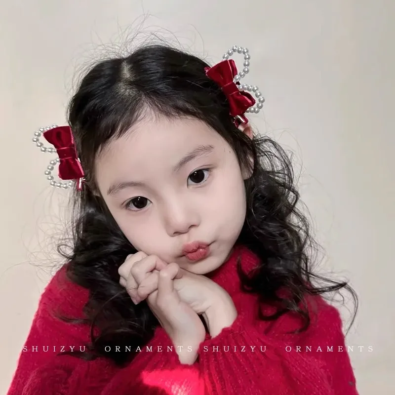 2 unids/set dulce dibujos animados niño niña Clip de pelo estéreo moda lindo conejito arco BB Clip diseño creativo coreano pasador de pelo sombreros para niños