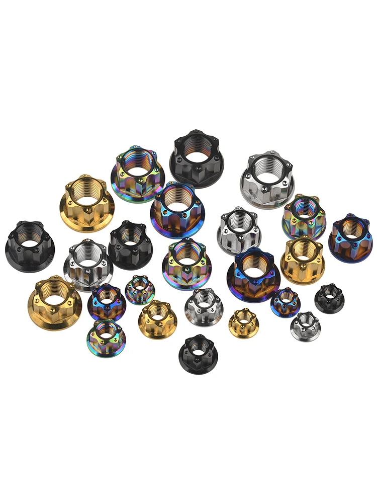 AliExpress W WEIQIJIE Weiqijie Titanium Nut M6 M8 M10 M12 M14 M16 Torx Flange Nut Hexagon Titanium Nut Fastener for Motorcycle Car Bicycle