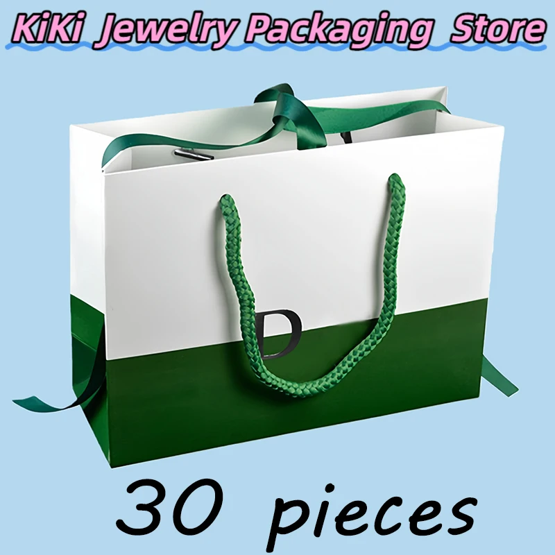 2026 Fashion Jewelry Box Pan Standard Packaging Green Color Bag Beautiful Gift Bag-Pbox-1021