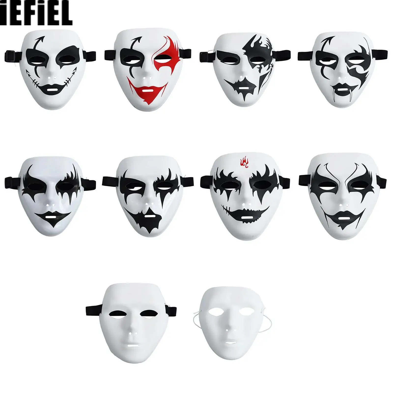 

Маска для уличных танцев в стиле хип-хоп, крутая, жуткая, для вечеринок, косплей-маска призрака, реквизит для выступлений на Хэллоуин