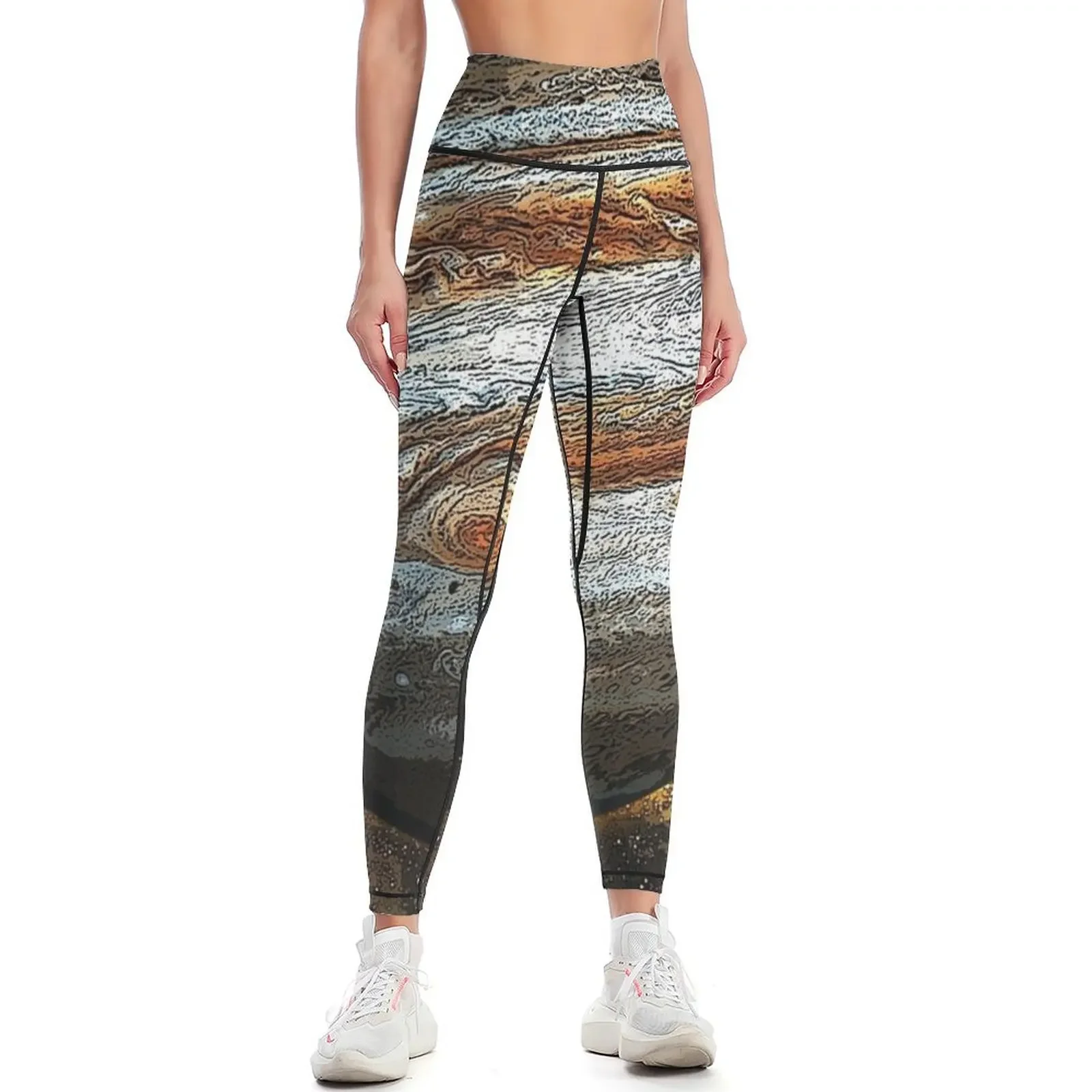 Planet Jupiter in Space Leggings sporty woman gym sports for push up Womens Leggings