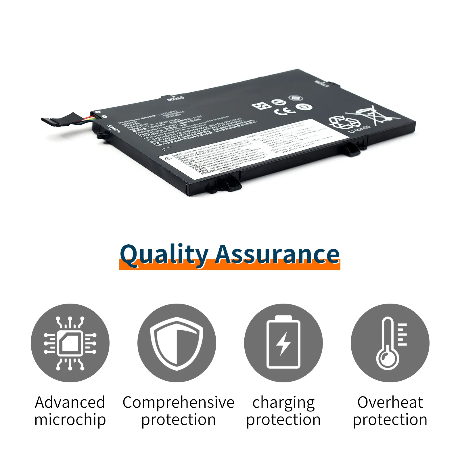 L17L3P52 pour Lenovo ThinkPad L480 L490 L580 L590 L14 L15 série batterie d'ordinateur portable 01AV464 L17M3P54 01AV465 L17C3P52 45Wh