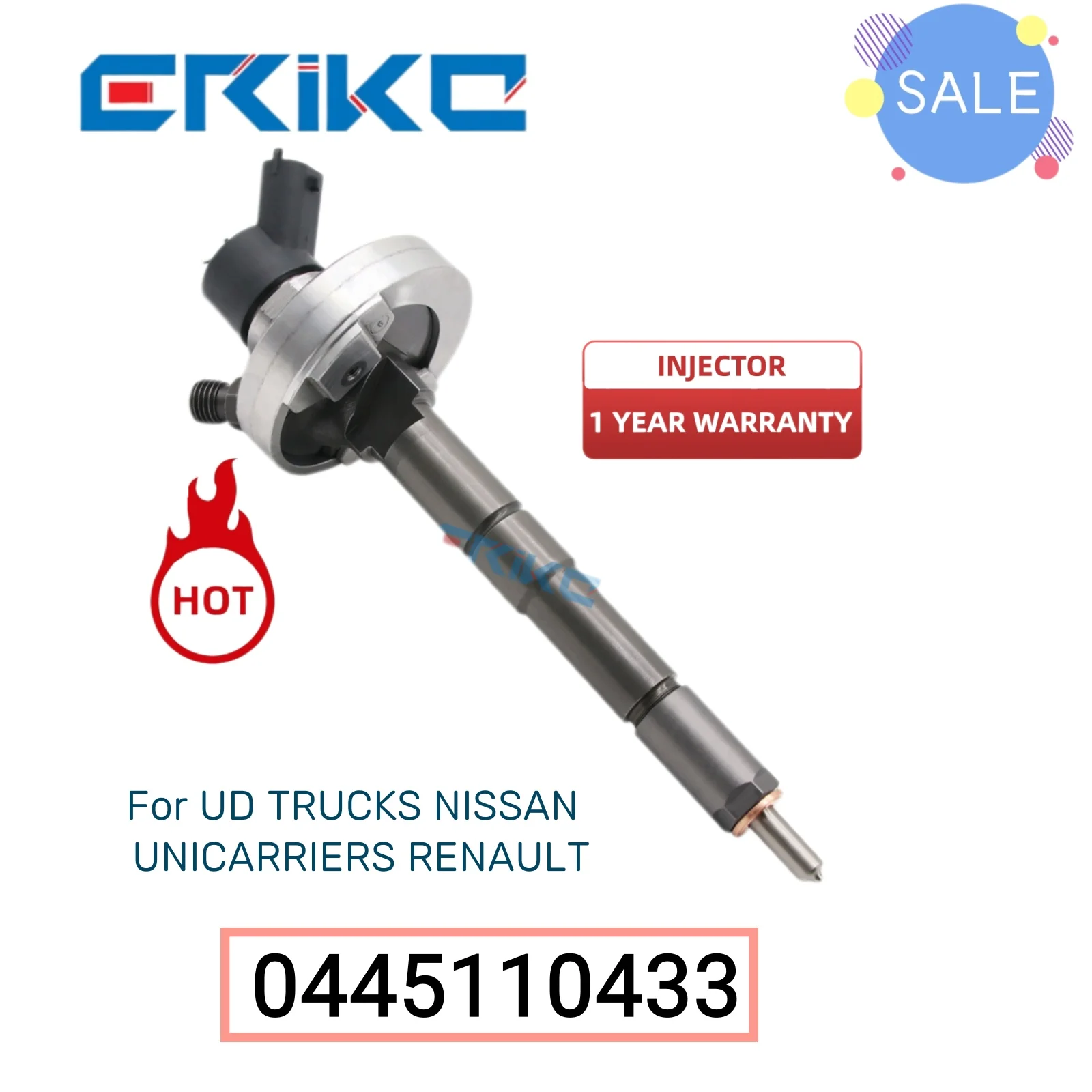 

0445110433 Original Fuel Injector 0 445 110 433 Diesel Fuel Injector 0445 110 433 for UD TRUCKS NISSAN UNICARRIERS RENAULT