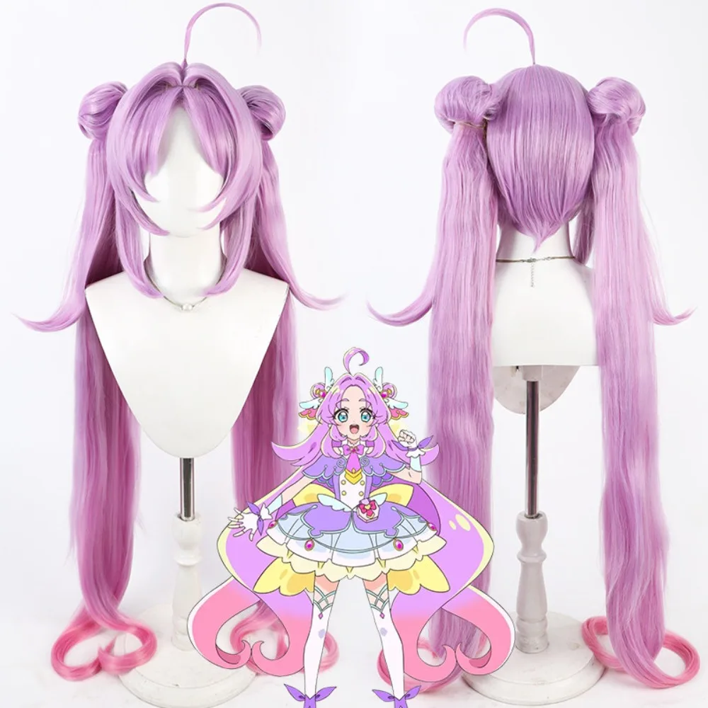 

Парик для косплея детективки Pretty Cure Анны Акечи с реалистичной имитацией кожи головы и съемным хвостом