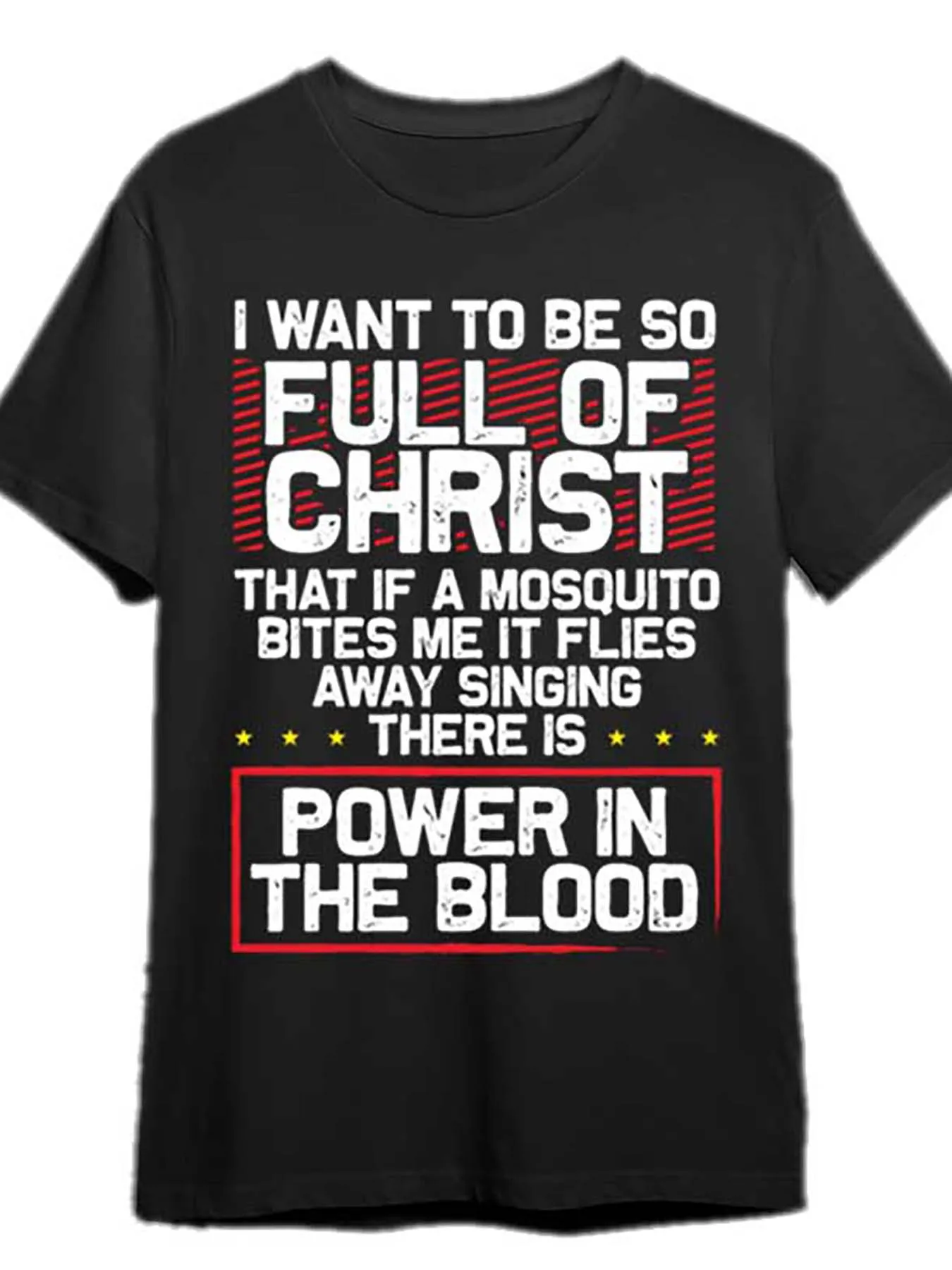 

There Is Power In The Blood - Religious T-shirt 341132 funny Men'S Short Sleeve Graphic T-shirt Collection black PR