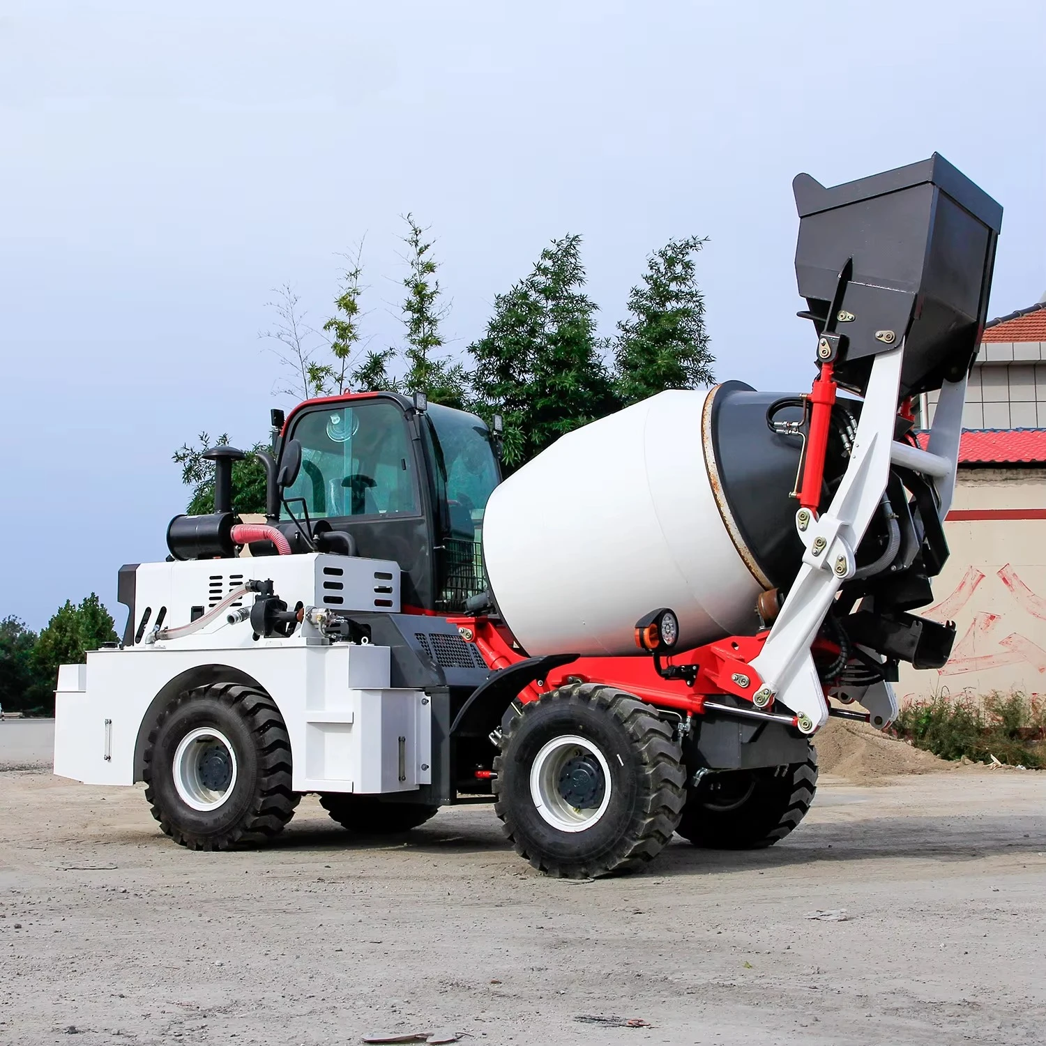 Auto Mini Cself Falling Concrete Mixer Truck Free Shipping 1.5m3 Engine New Product 2020 25 55 Provided Engineering Machinery /