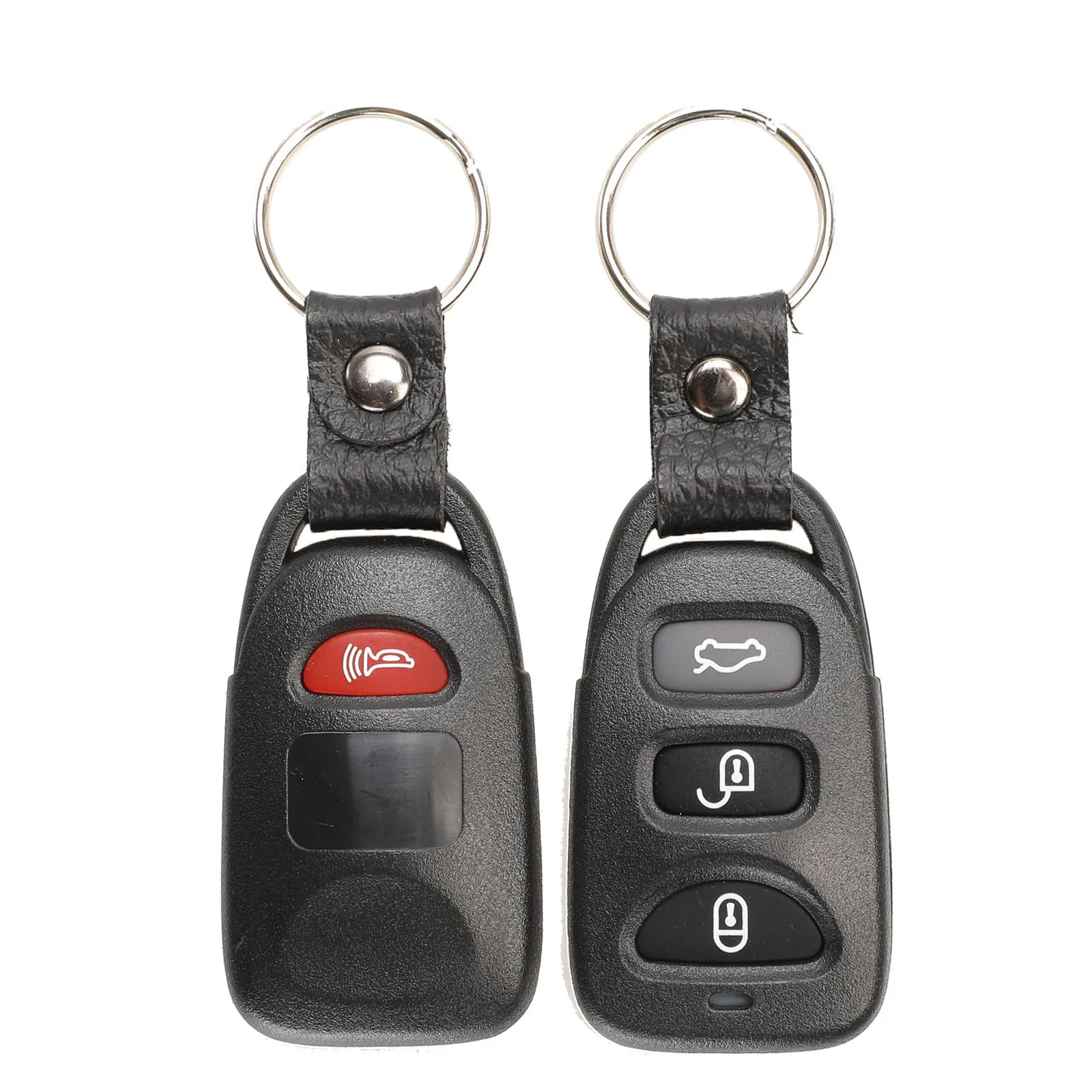 Jingyuqin Remote Car Key Shell Fob Case 2 +1 Panic For Hyundai Tucson Elantra Accent Sonata SANTA FE For Kia Carens 2/3/4 Button