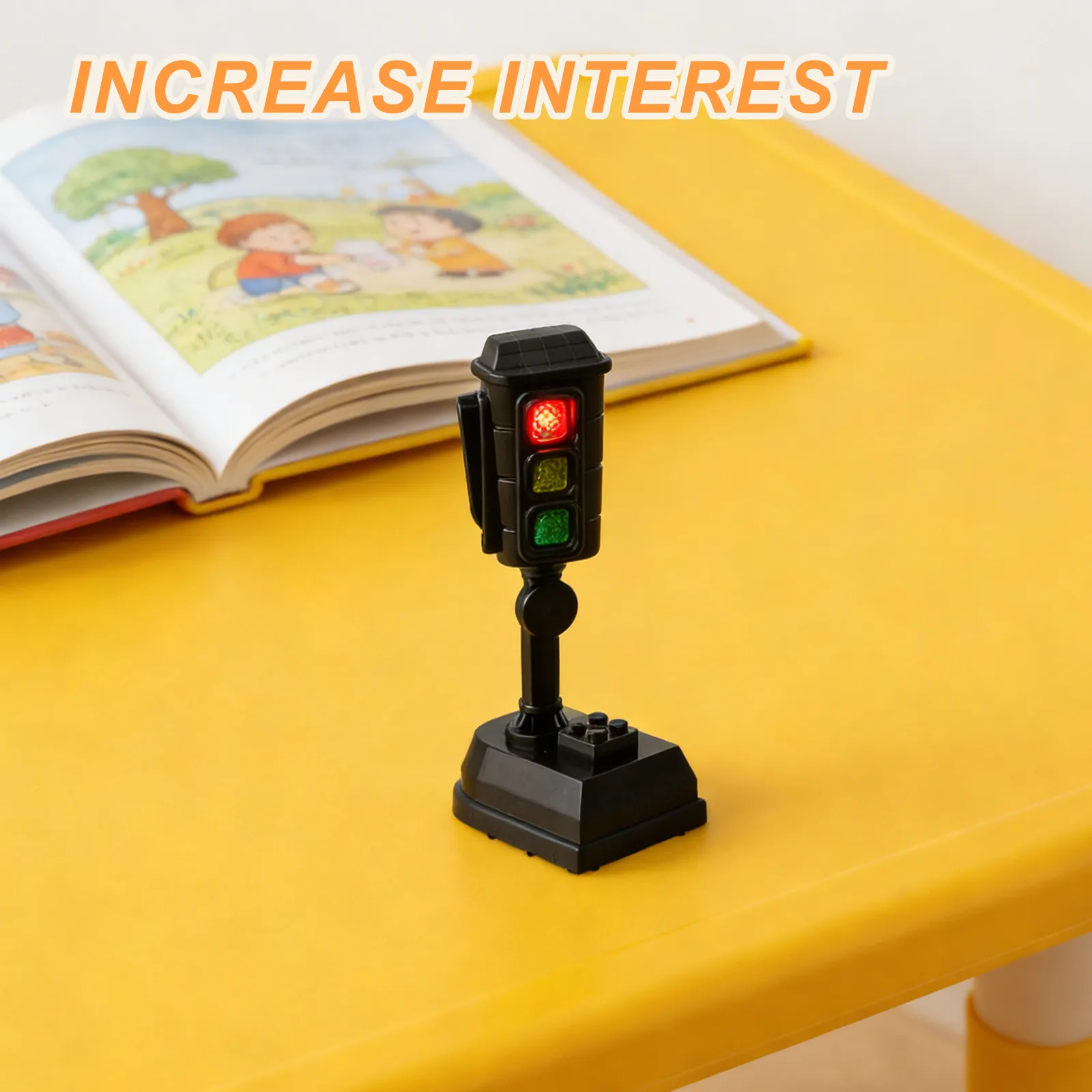 Kids Traffic Light Educational Stop Light with Realistic Voice Interactive Driving Simulation for Early Education Classroom and