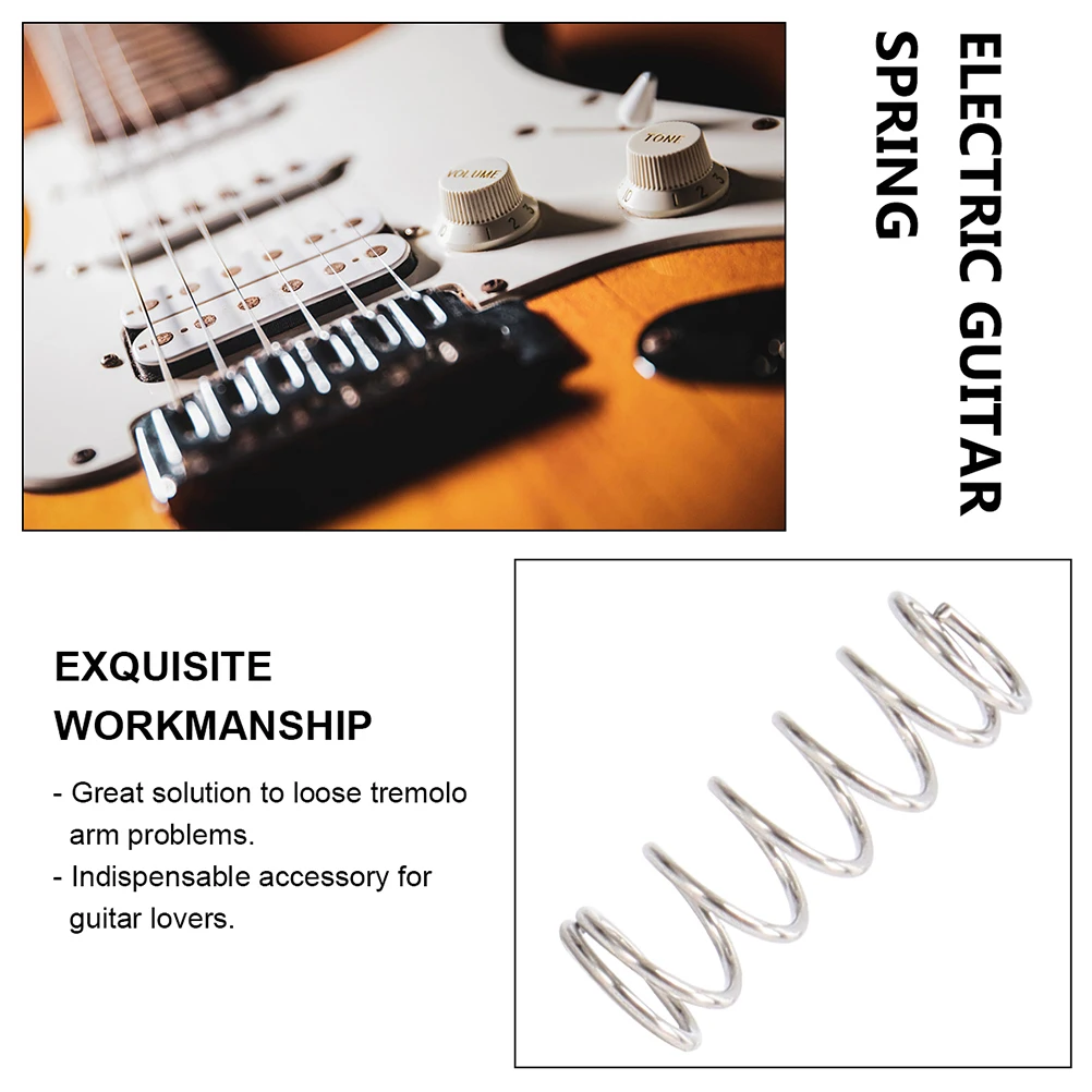 

18 Pcs Guitar Spring Sound Quality Improvement Saddle Replace Electric Metal Pickup Springs Large
