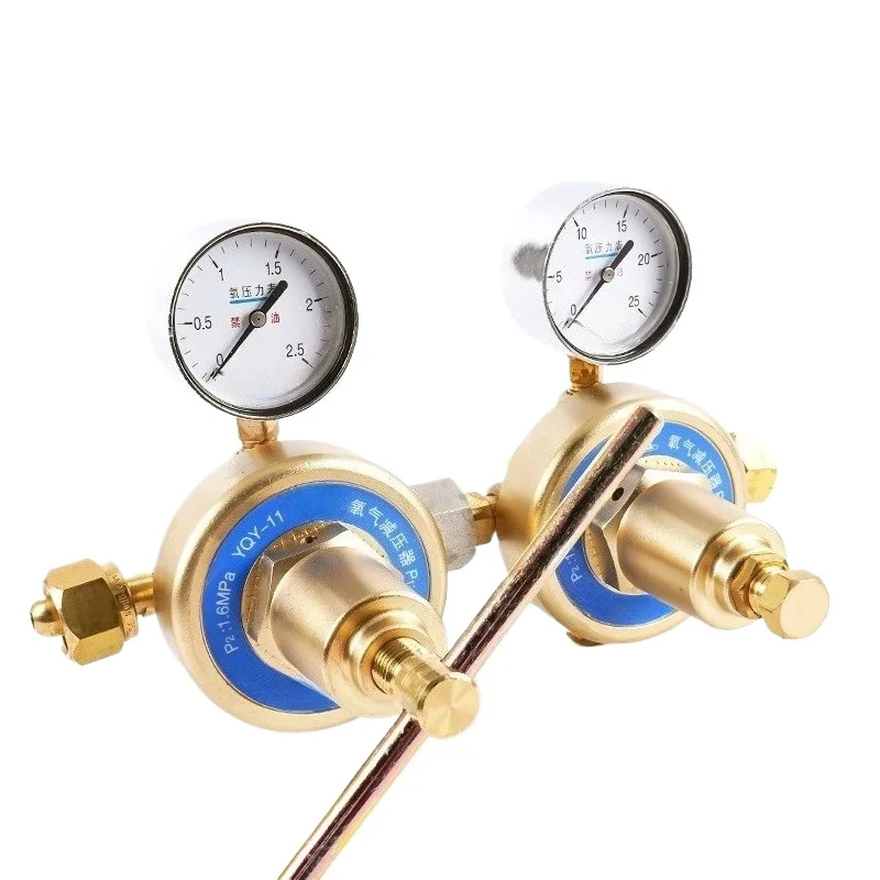 Pipeline oxygen decompressor YQY-11 low pressure and large flow, all copper oxygen pressure regulator