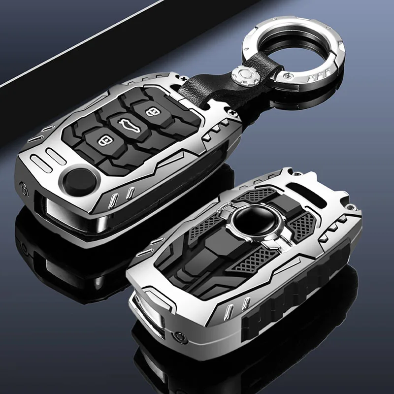 3 Buttons New Car Key Case Skin Protect Ccover for Wuling Hongguang Baojun 630 730 560 310 Flip Remote Keychain Accessories