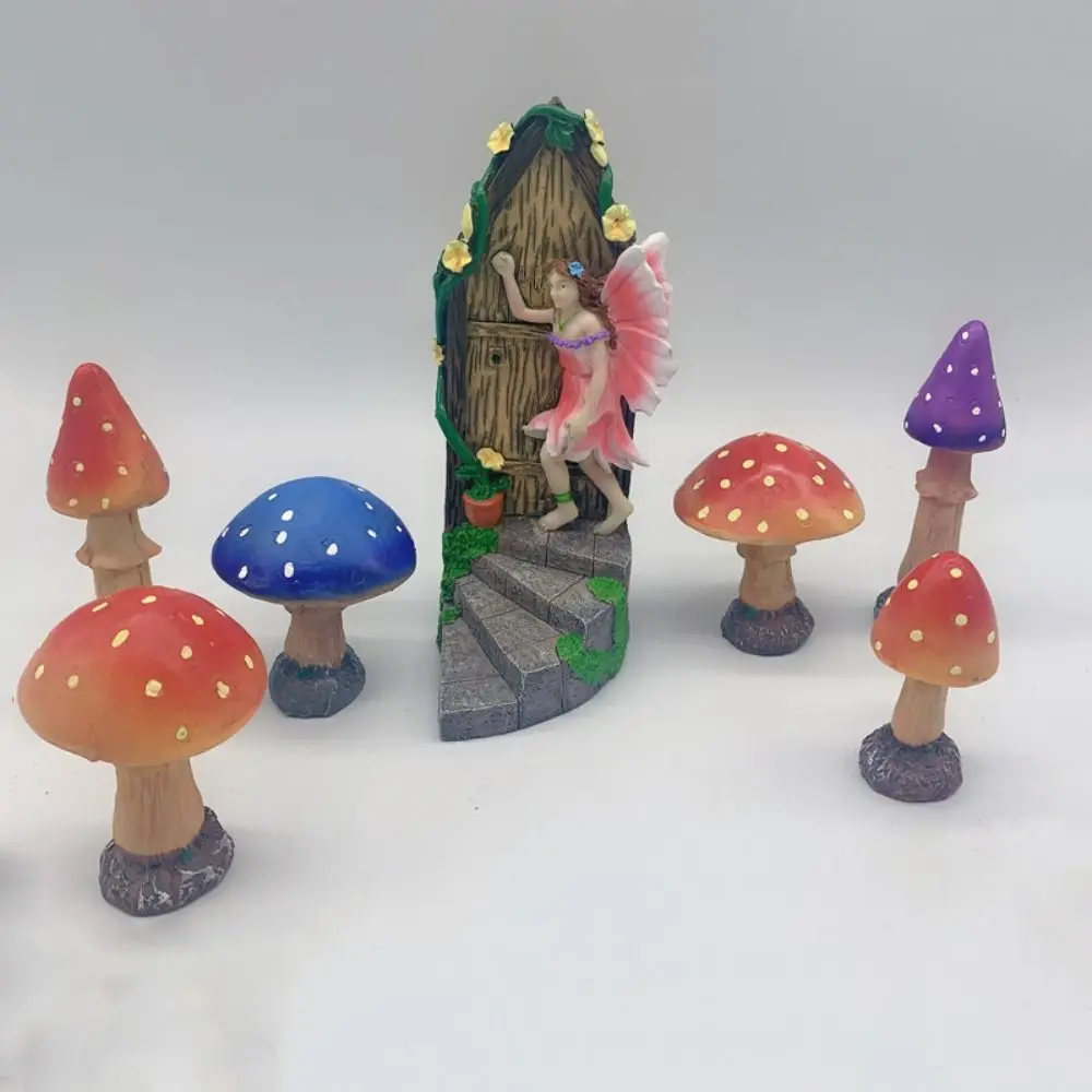 

1/4pcs Resin Elf Garden Statue Creative Waterproof Miniature Figurine Cute Exquisite Elf Ornament Sculptures Porch