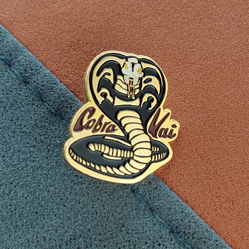 The Karate Cobra Kai Snake Enamel Pin Lapel Pin for Clothes Brooches on Backpack Briefcase Badge Jewelry Decoration Gifts