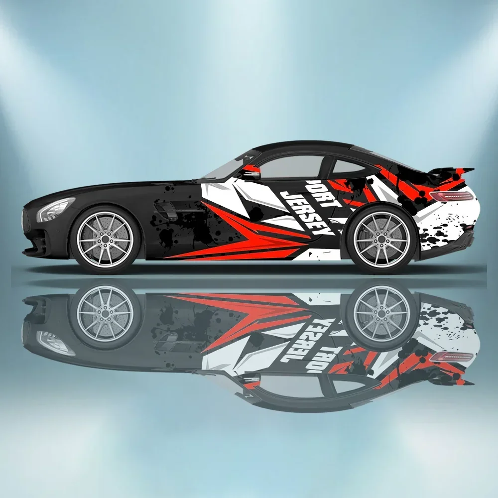 

Racing Line Splash Car Vinyl Wraps Decal Self-adhesive PVC Anti Scratch Sticker Suitable for Trucks SUV Decor Auto Accessories