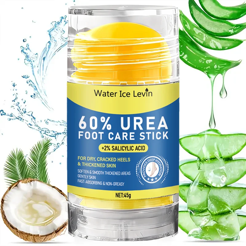 Barra para Pies con 60% de Urea y 2% de Ácido Salicílico, Suaviza. Suaviza los Talones Agrietados y la Piel Engrosada. Absorción rápida. Árbol de Té y Coco. 45 g.