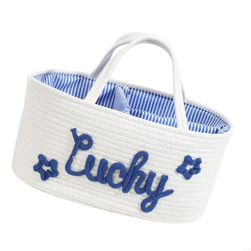 Elegant Diaper Storage Bin Diaper Basket for Baby Rooms & Living Space 425F