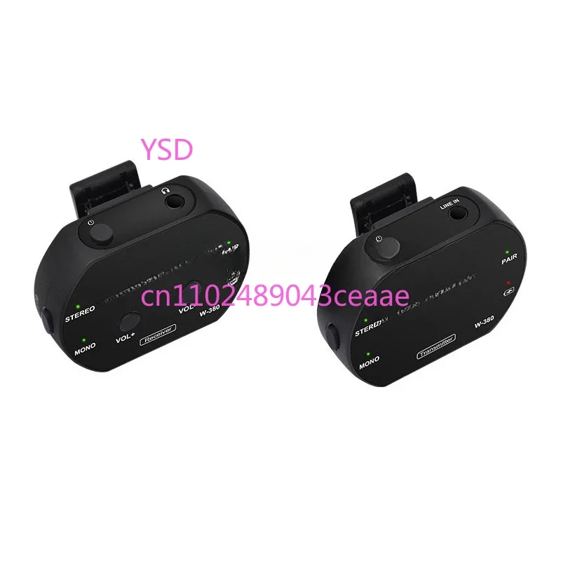 W-380 Wireless Monitoring Headphones (2.4G Transmission, One-to-Many Mode, for Stage/Recording/Engineer Monitoring)