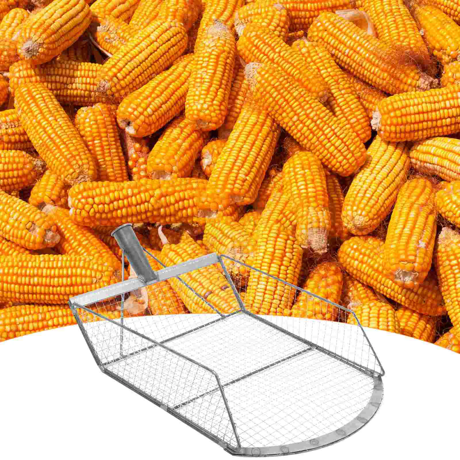 

Harvest Sieve Farm Corn Scoop Collect Maize Spade Corncob Gardening Hand Tool on The Metal