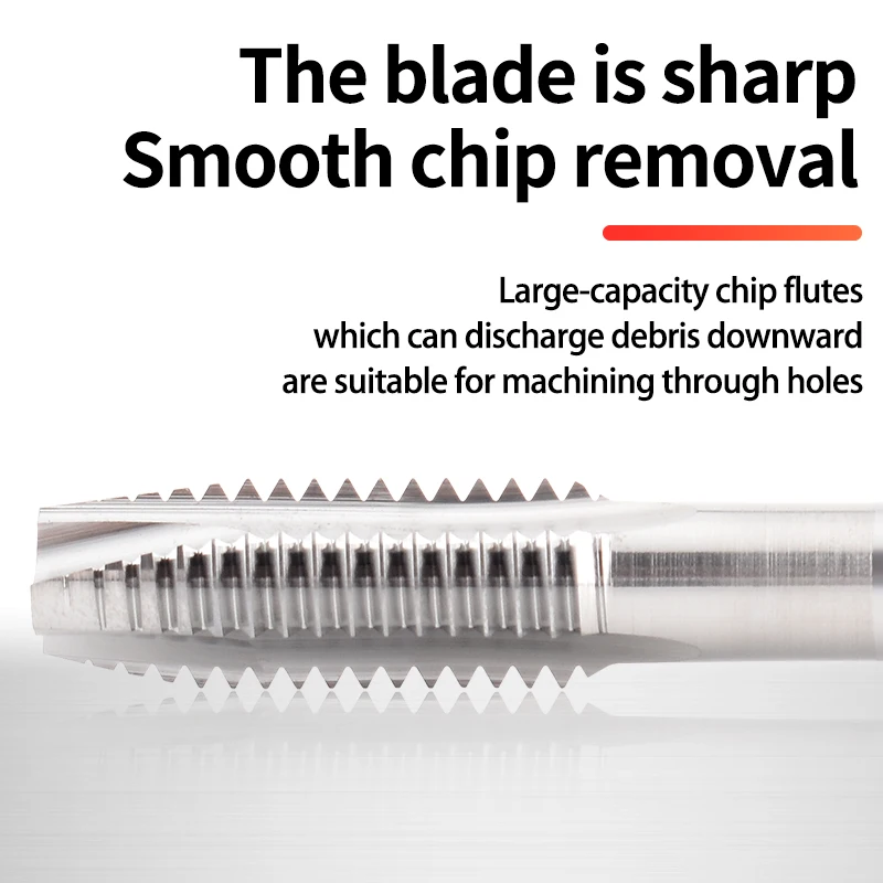 BOSS TAPS Carbide Tungsten Steel JIS Standard Spiral Pointed Tap M2 M3 M4 M5 M6 M8 Machine Screw Thread Taps For HRC 55° - 62°