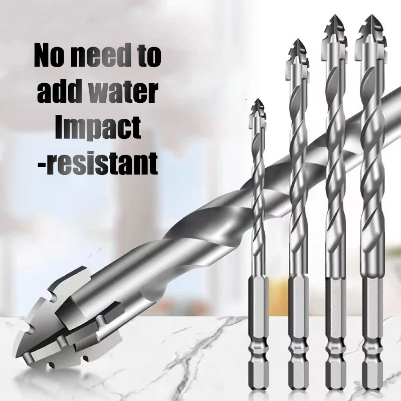 

NEW! 7pcs/sets Tungsten Steel Serrated Drilling Bit Set For Ceramic Plastic Tile Ceramic Glass Concrete