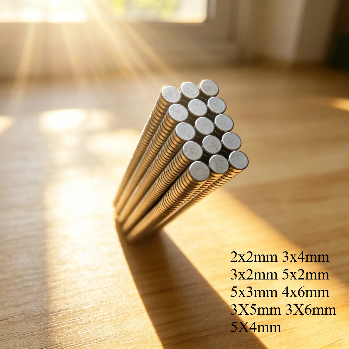 N52 D2x2 D3x4 D3x2 D4x2 D4x3 D5x2 D5x3 D5X4 D4x6 D3X5 D3X6 Round Neodymium Magnets Generate Strong Magnetic DIY Tiny Customised
