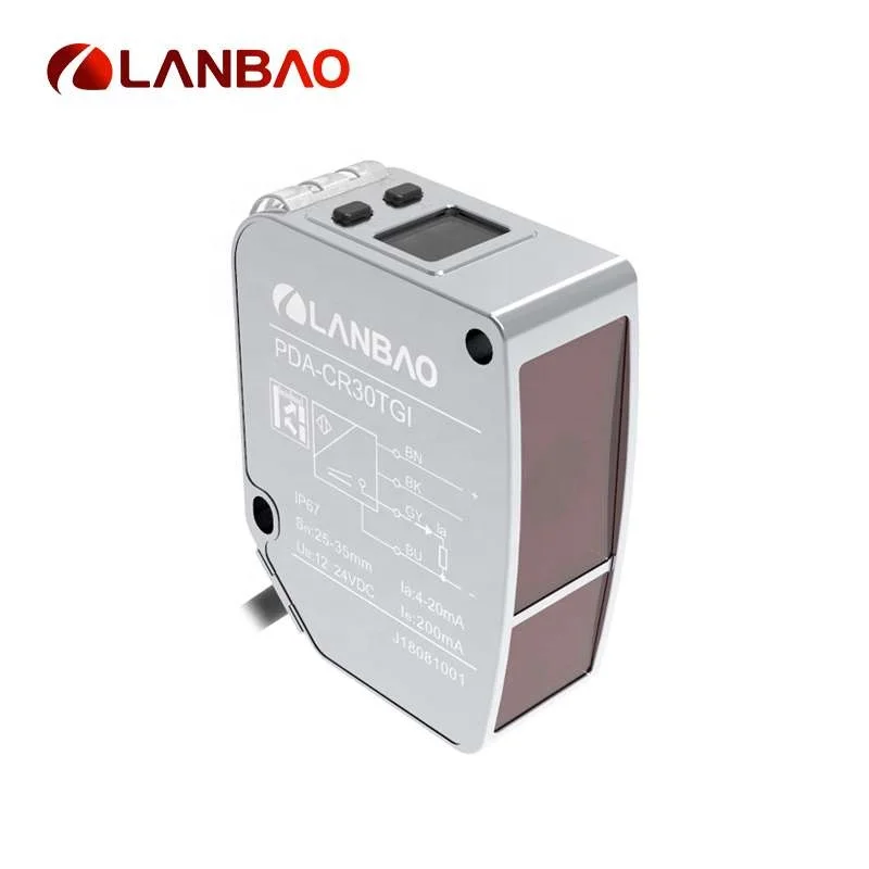 

Lanbao PDA series distance measuring 50cm sensing distance high resolution RS485 reflective photoelectric sensor