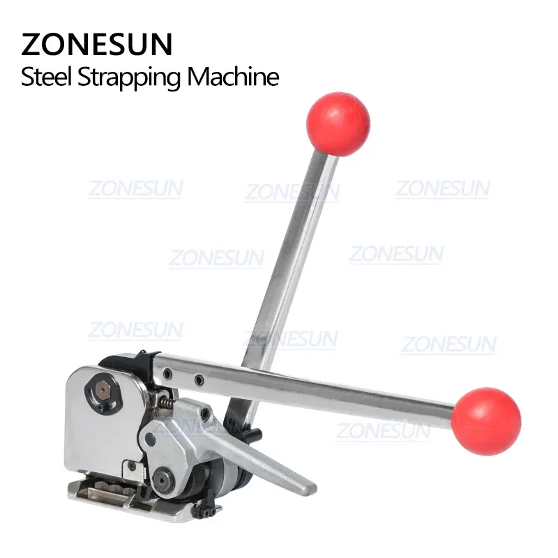 ZONESUN DB-GD35 16-19mm Manual Buckle Free Steel Belt Strapping Machine Strapping Tensioner Tool For Wood Steel Packing Machine