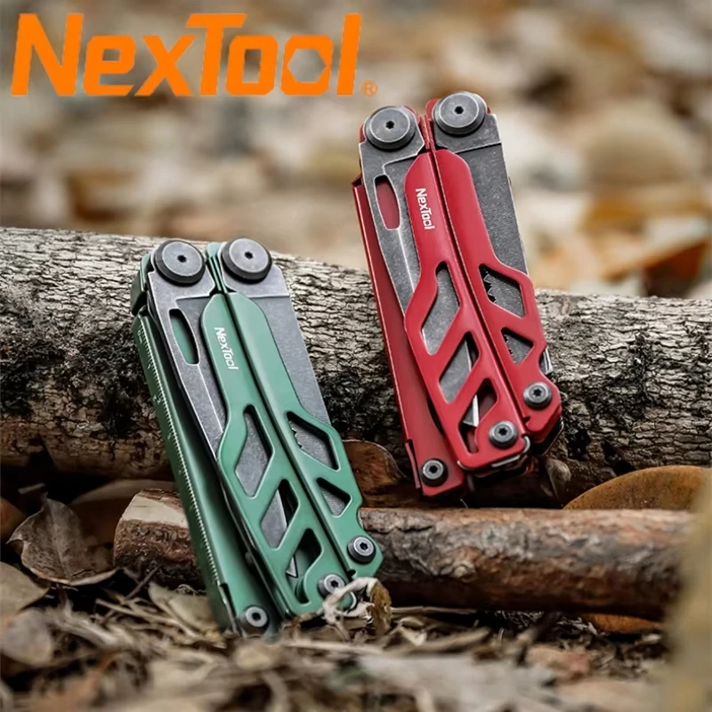 Nextool Flagship Pro Multi Tool 16 in 1 Multi-tool Folding Pliers Portable Scissors Outdoor EDC Pocket Equipment Red/Green