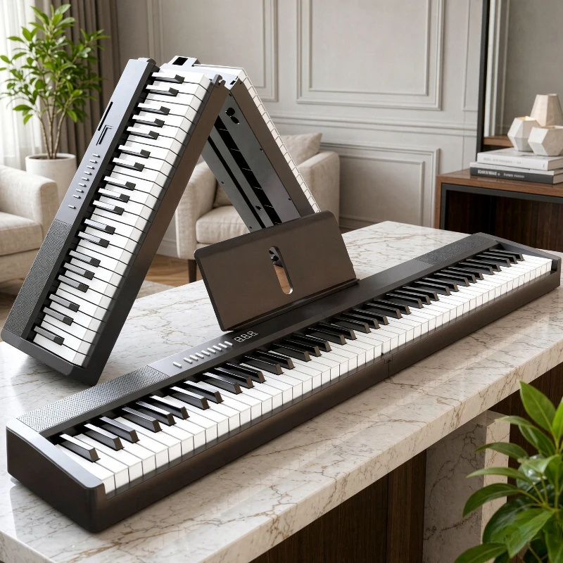 Digital Piano 88 Key Weighted - 88-klawiszowa składana elektroniczna klawiatura, przenośne cyfrowe