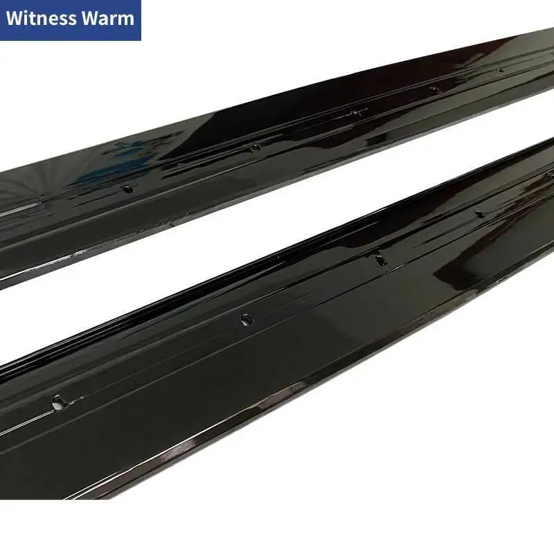 Car Side Skirts Extensions ABS gloss black Carbon Look For BMW F32 F33 F36 4-Series 2013-2020 Side Door Skirt Apron Lip Body Kit