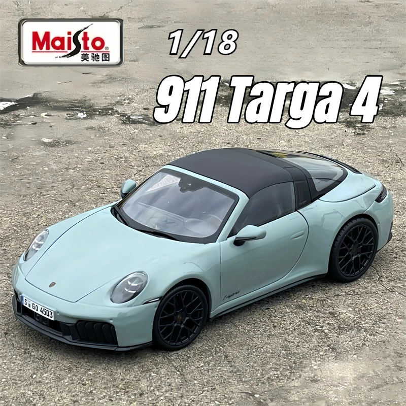 

Maisto масштаб 1:18 911 Targa 4 GTS (992.2) высокая имитация литья под давлением автомобиля из металлического сплава, модель автомобиля, коллекция детских игрушек, подарки