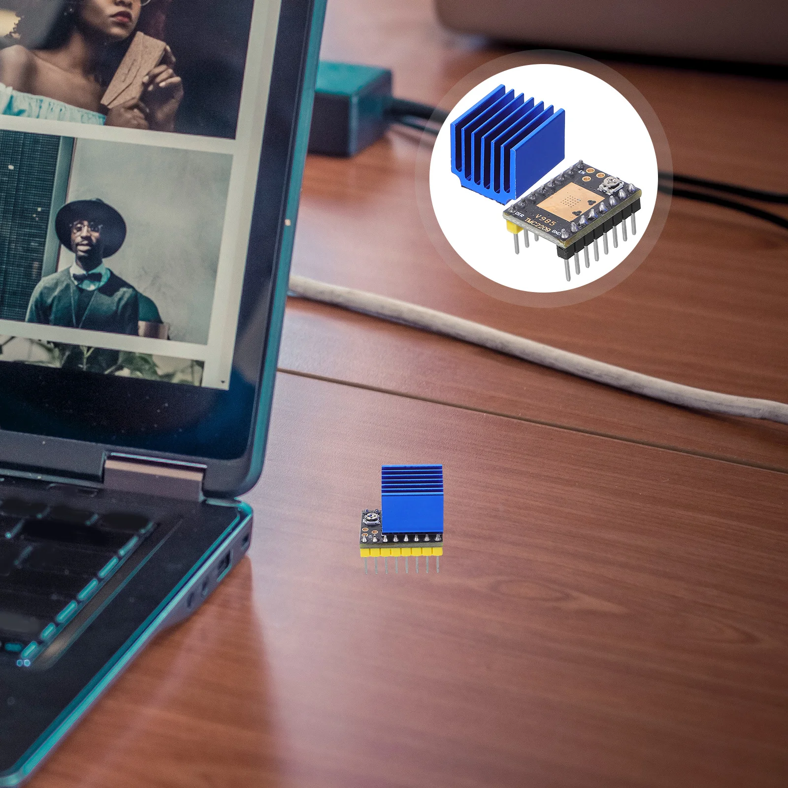 

Модуль драйвера шагового двигателя, плата контроллера 3D-принтера, бесшумный привод двигателя, высокая точность, интеллектуальный контроль температуры