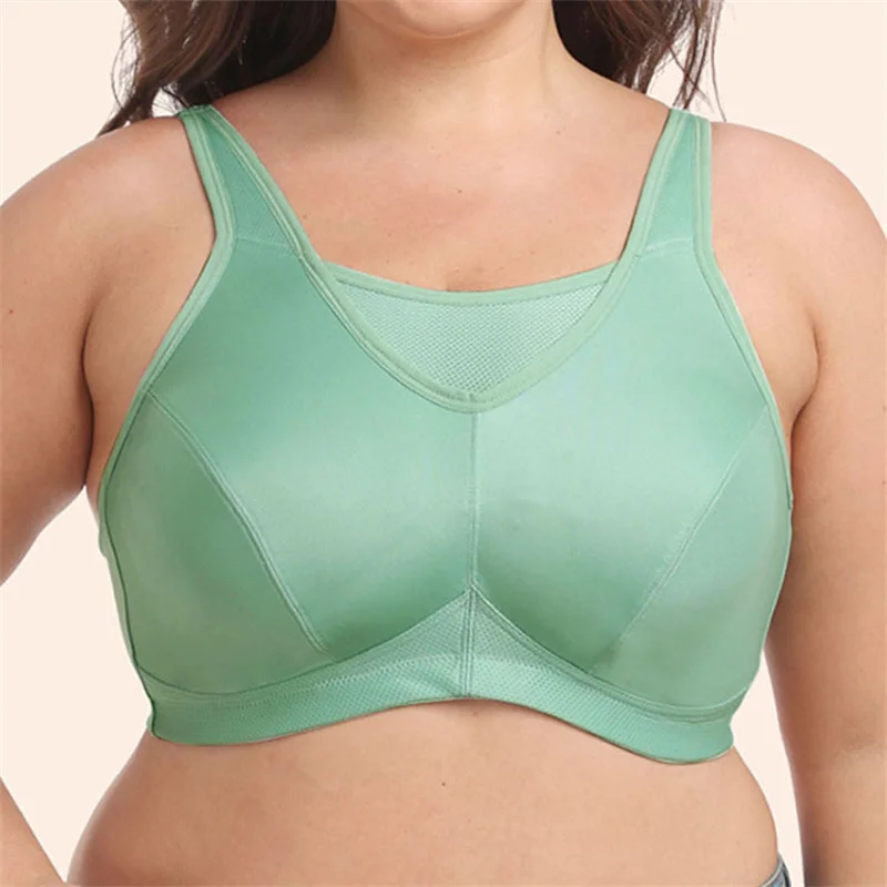 

Gym Clothing Full Cup Plus Size Brasier Mujer Wireless Bras For Women Stick On Bra B C D E F G Cup Woman Clothes