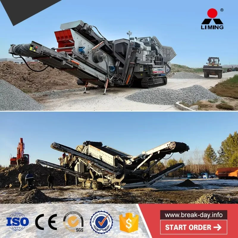 Good Price Crawler Mounted Impact Crusher 1214 Mobile Crushing Plant Machine for Rock Stone Aggregate Processing