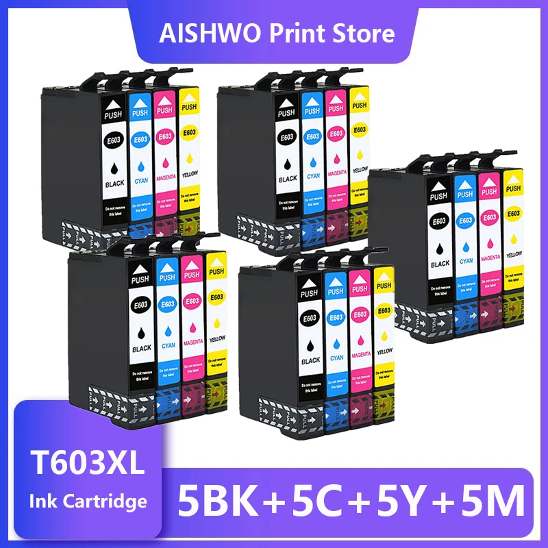 Asw Voor Epson 603XL 603 T603XL Inktpatronen T603 Expression Thuis XP-2100 XP-2105 XP-3100 XP-3105 XP-4100 XP-4105 Printer