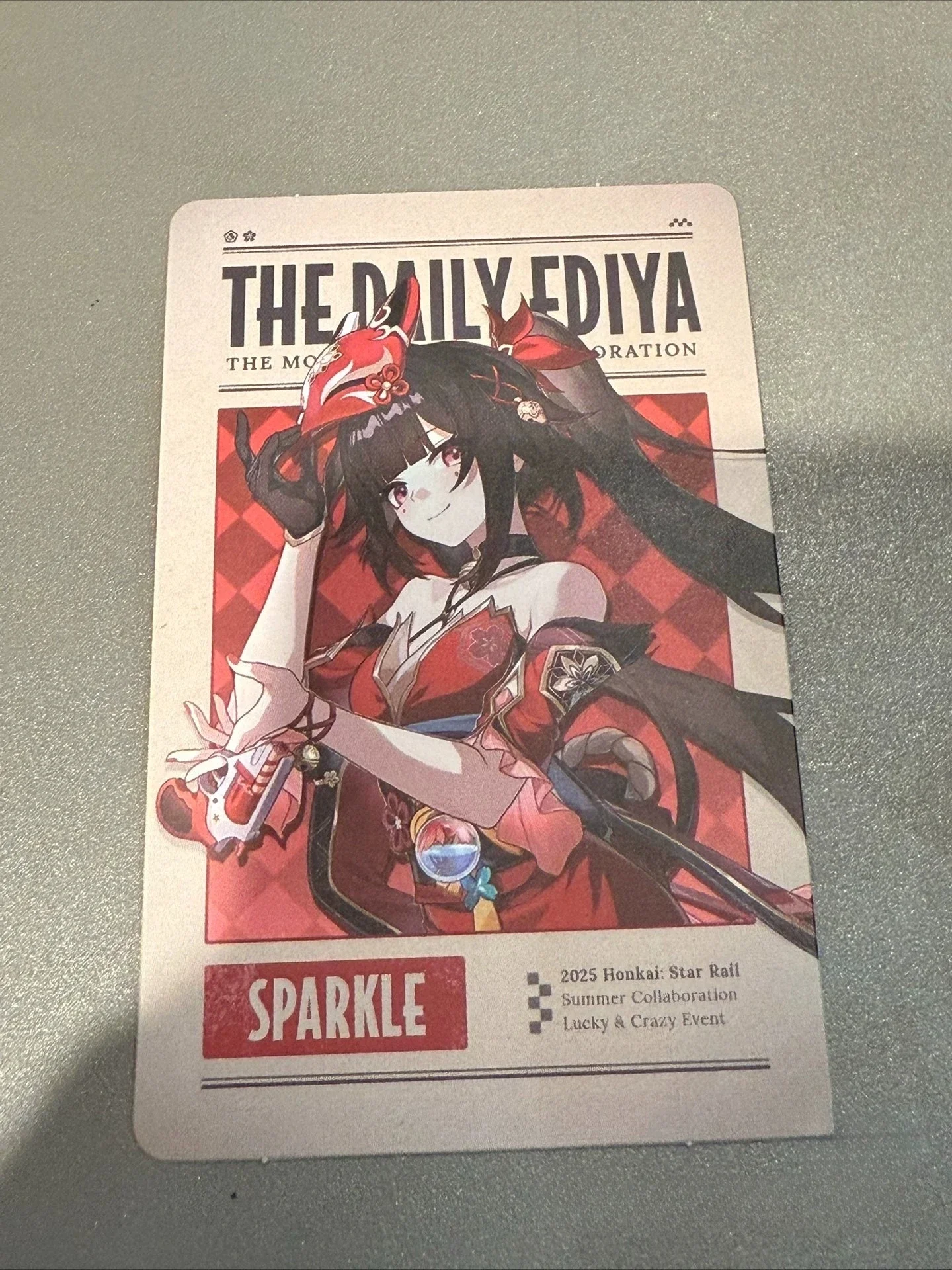 لعبة Honkai الأصلية الرسمية: Star Rail X Ediya Coffee Korea Cosplay Boothill Aventurine Sparkle Sunday Robin Fugue Card Gifts #5