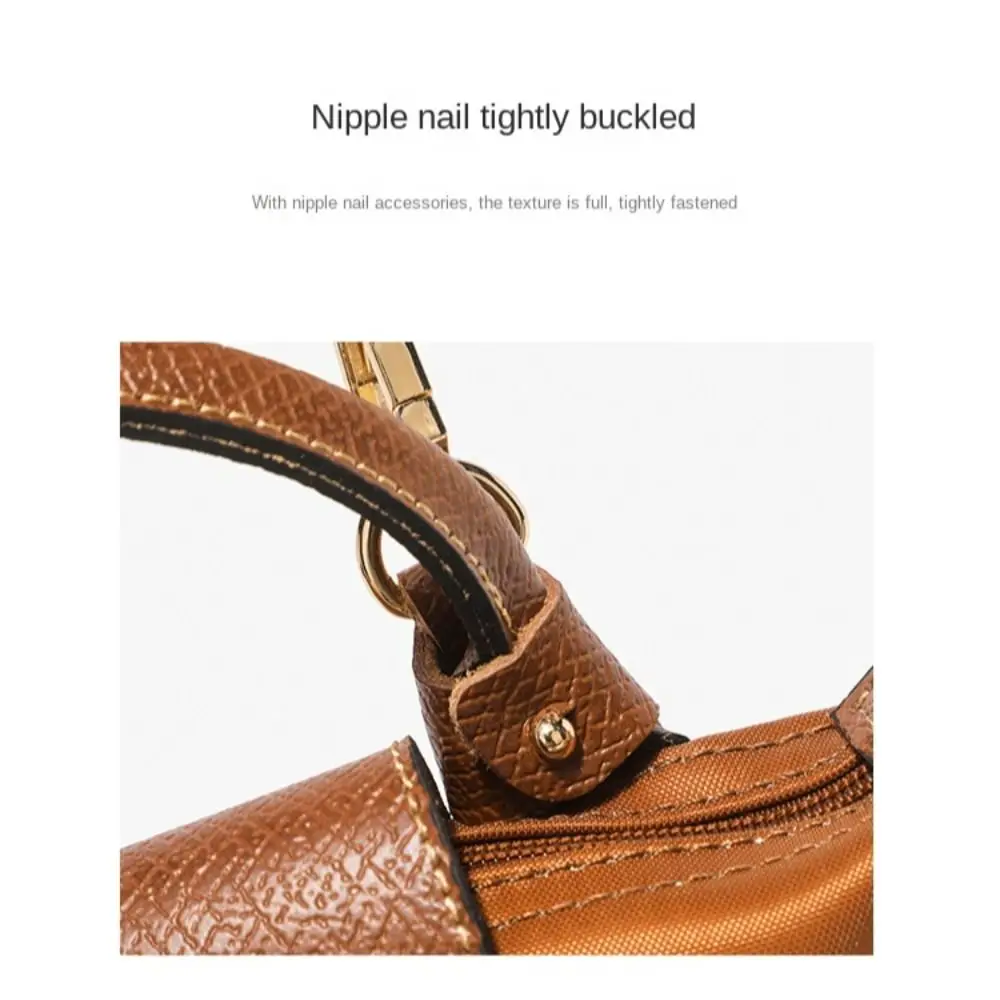 Fashion Punch-free Genuine Leather Strap Replacement Shoulder Strap Conversion Hang Buckle Handbag Crossbody Belts for Longchamp