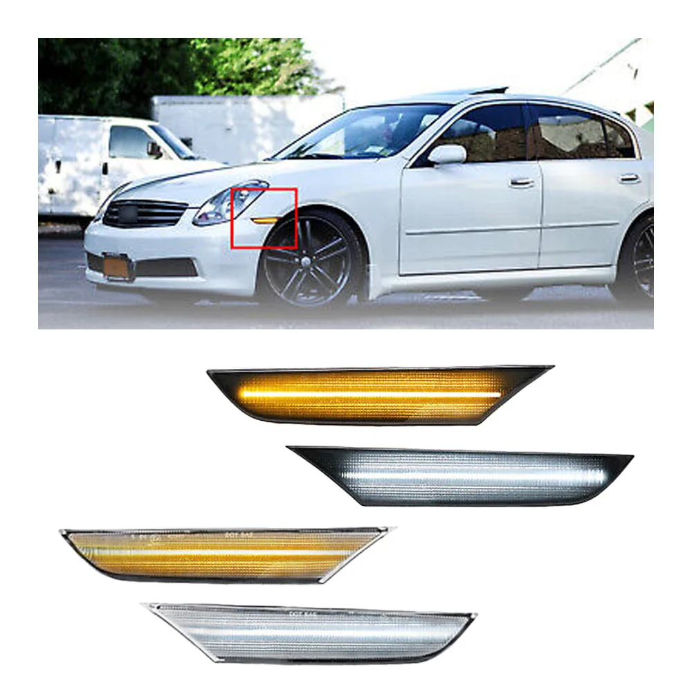 

2 шт. светодиодные боковые габаритные огни для Infiniti G35 4-дверный седан 2003-2007 гг.