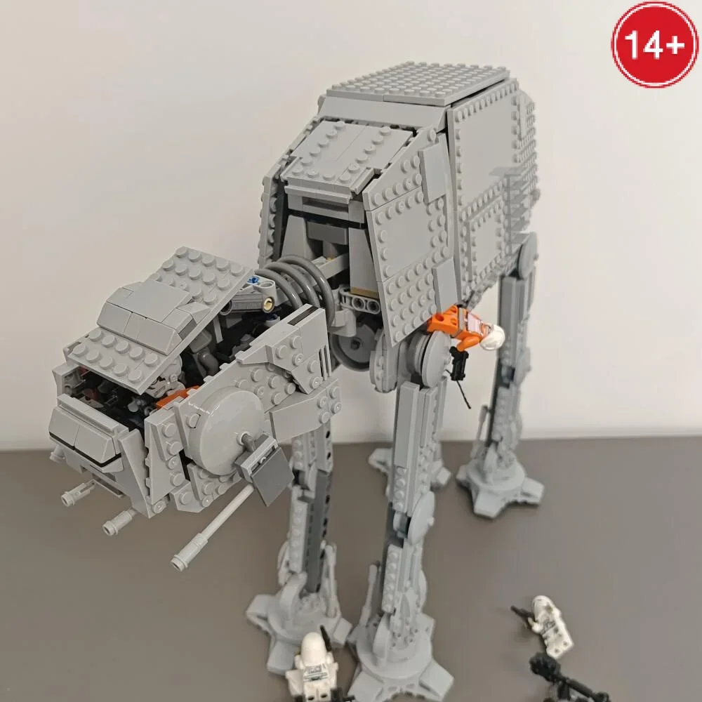 1267pcs Hot Movie Game Star 75288-Empire Hoth Battle AT-AT Snowtrooper Army Assault Gemotoriseerde Walker Model Blokken Verjaardagscadeau