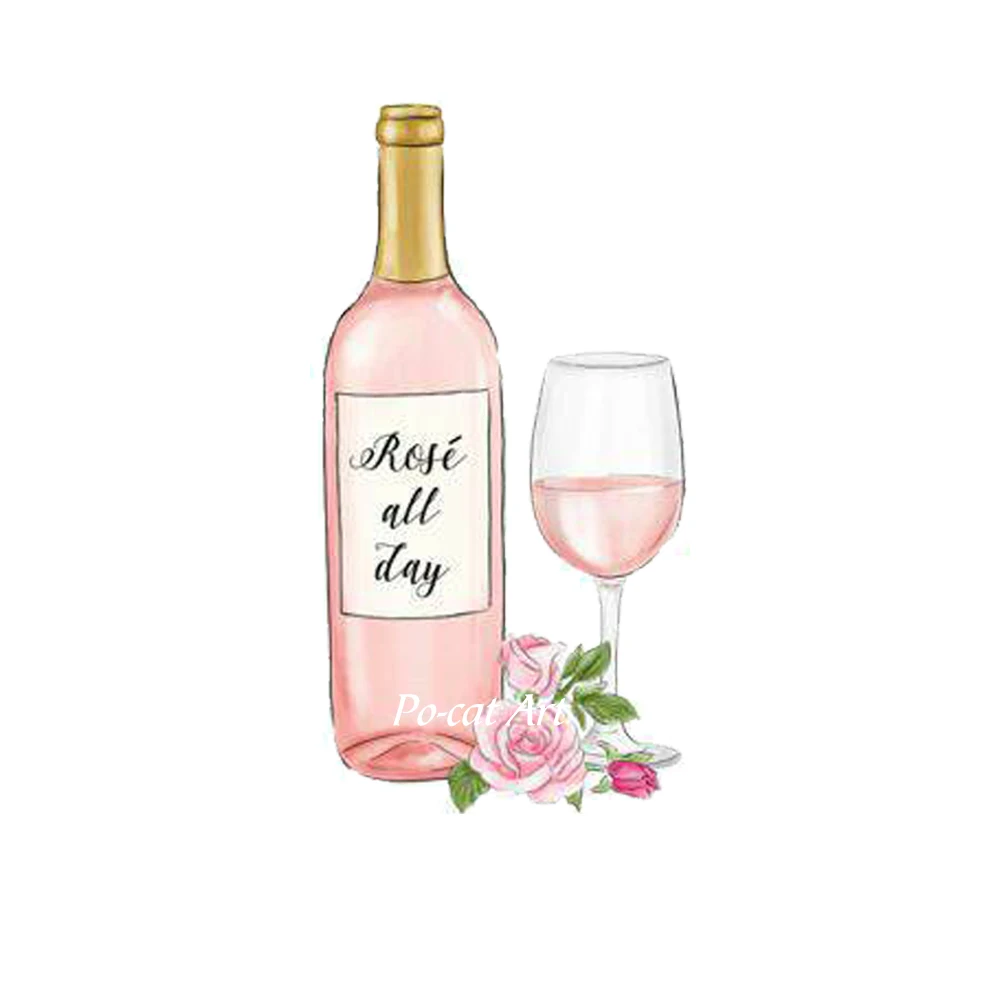 

Glass wine metal cutting dies Scrapbooking decoration paper craft knife mould blade punch template Embossing stencils 1pcs
